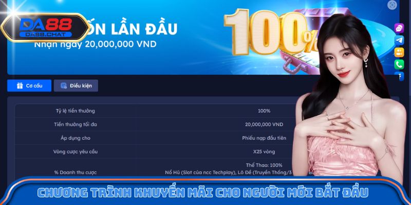 Chương trình khuyến mãi cho người mới bắt đầu