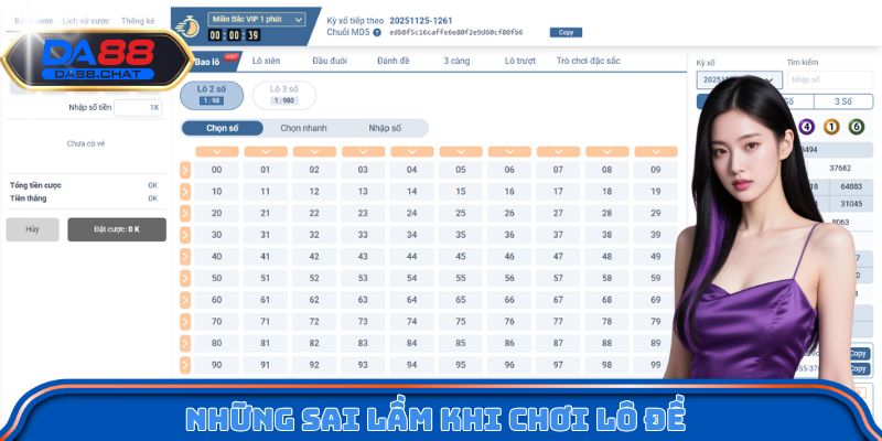 Những sai lầm khi chơi lô đề